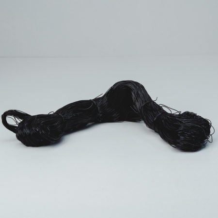 Black Rubber for Plaiting Hair
