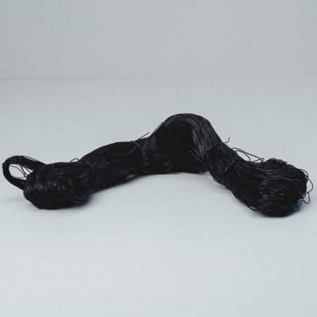 Black Rubber for Plaiting Hair